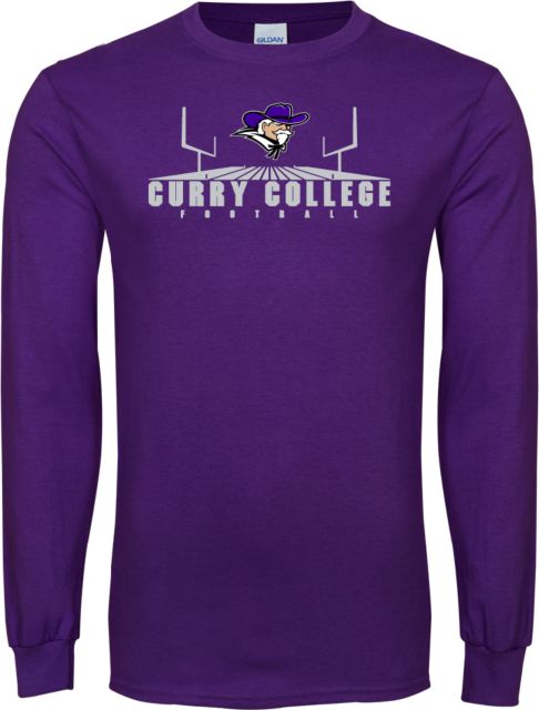 Curry College Long Sleeve T Shirt Football Field - ONLINE ONLY