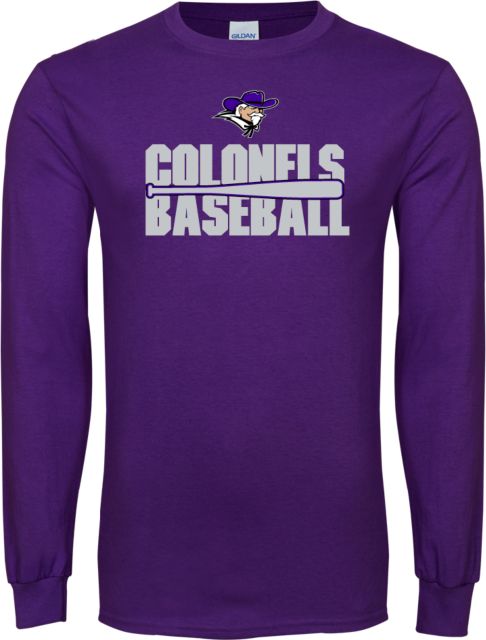 Curry College Long Sleeve T Shirt Baseball Stacked - ONLINE ONLY
