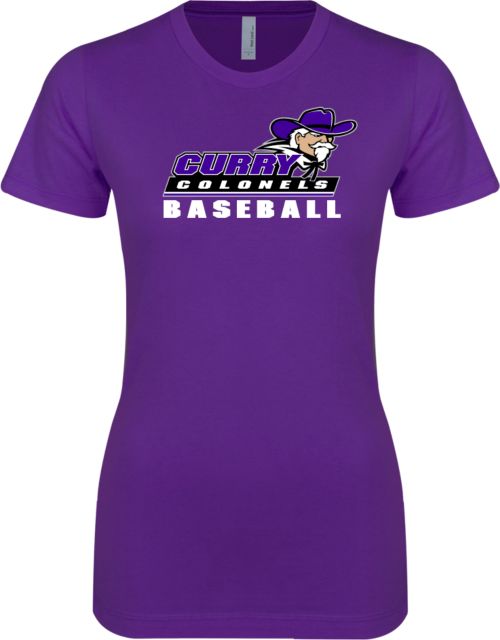 Curry College Next Level Ladies SoftStyle Junior Fitted Tee Baseball - ONLINE ONLY