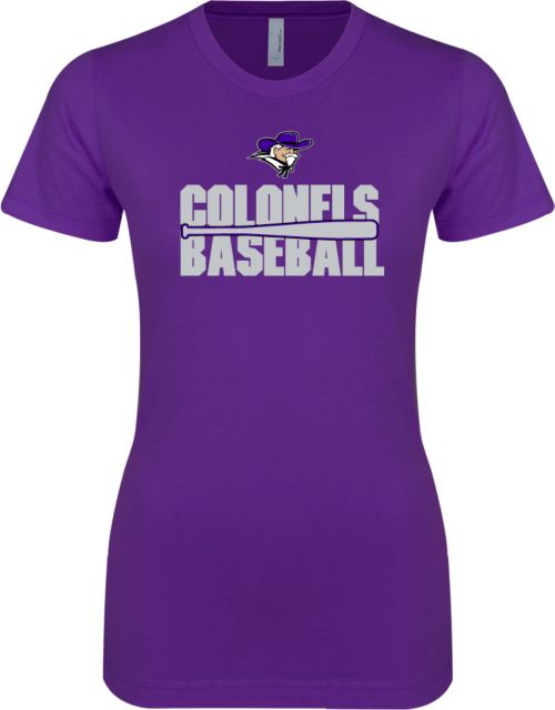 Curry College Next Level Ladies SoftStyle Junior Fitted Tee Baseball Stacked - ONLINE ONLY