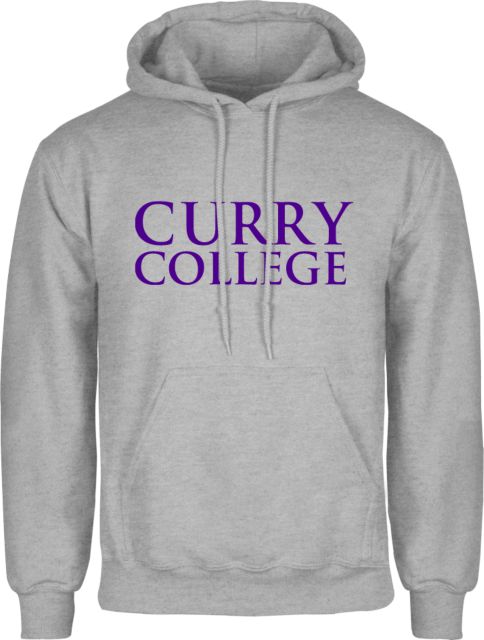 Curry College Fleece Hoodie Curry College Wordmark Stacked - ONLINE ONLY