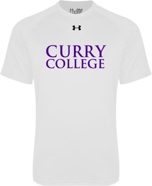 Curry College Under Armour Tech Tee Curry College Wordmark Stacked - ONLINE ONLY