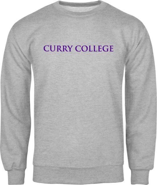 Curry College Fleece Crew Curry College Wordmark Flat - ONLINE ONLY