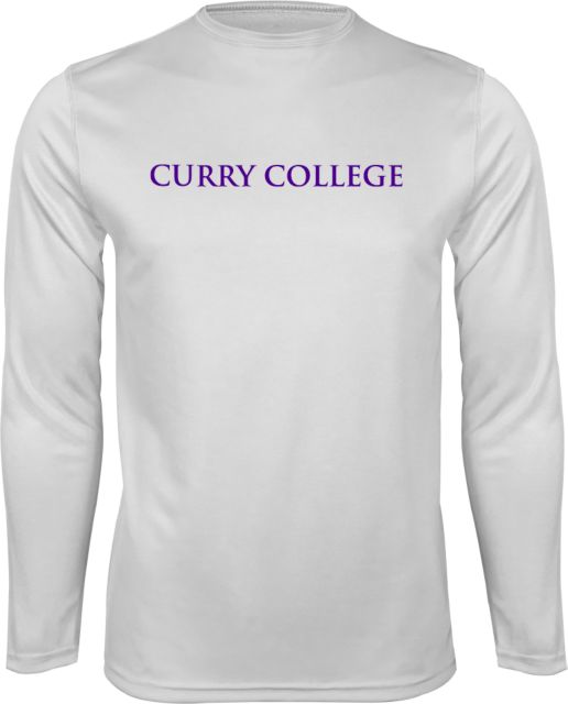 Curry College Performance Long Sleeve Shirt Curry College Wordmark Flat - ONLINE ONLY