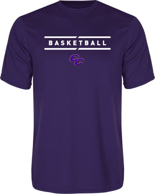 Curry College Performance Tee Curry College Basketball Text with Lines - ONLINE ONLY