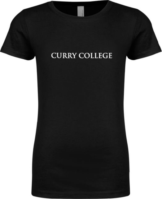 Curry College Next Level Girls Fashion Fit T Shirt Curry College Wordmark Flat - ONLINE ONLY