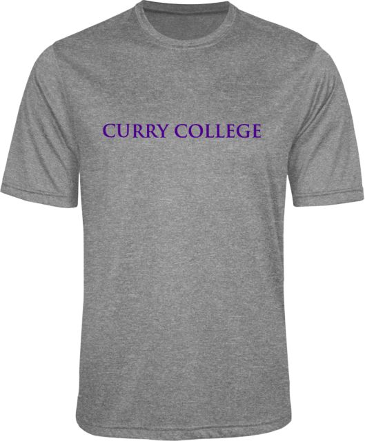 Curry College Heather Performance Contender Tee Curry College Wordmark Flat - ONLINE ONLY