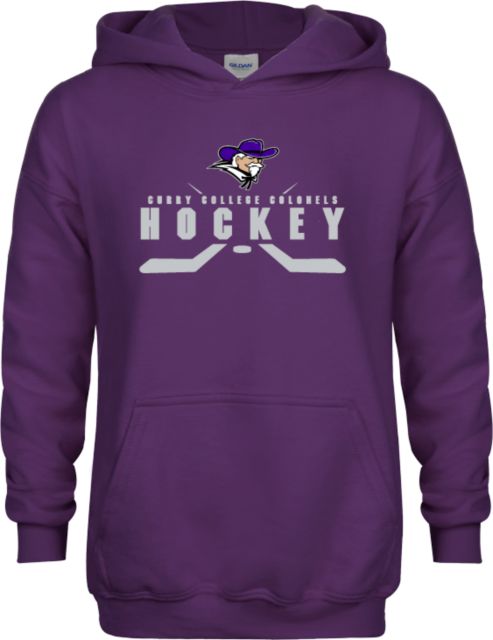 Curry College Youth Fleece Hoodie Hockey Sticks - ONLINE ONLY