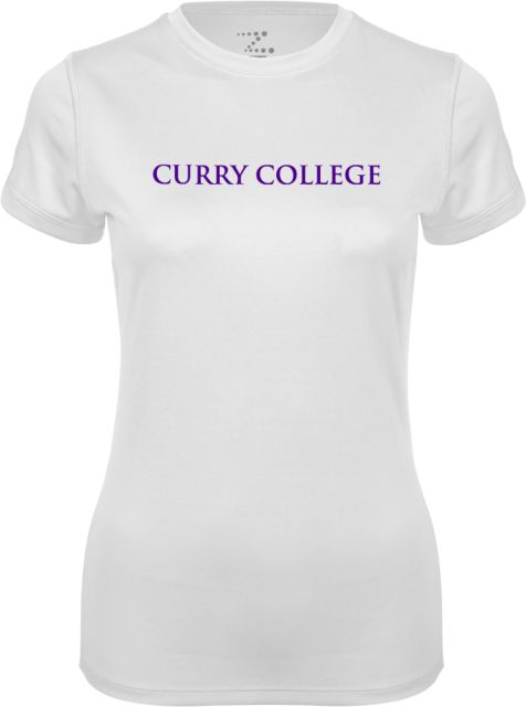 Curry College Womens Performance Short Sleeve Tee Curry College Wordmark Flat - ONLINE ONLY