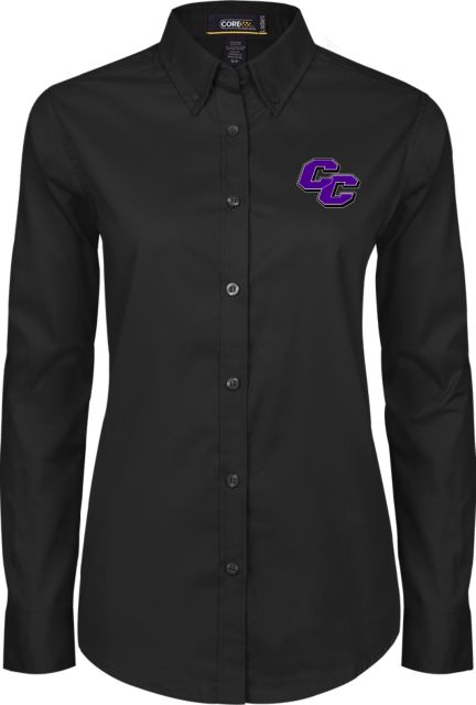 Curry College Womens Twill Button Down Long Sleeve  Curry College Primary Athletic Mark - ONLINE ONLY