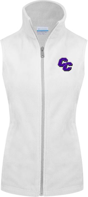 Curry College Columbia Ladies Full Zip Fleece Vest CC - ONLINE ONLY