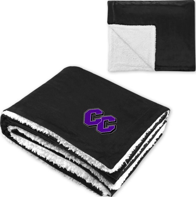 Curry College Super Soft Luxurious Sherpa Throw Blanket Curry College Primary Athletic Mark - ONLINE ONLY