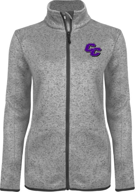 Curry College Womens Heather Fleece Jacket Curry College Primary Athletic Mark - ONLINE ONLY