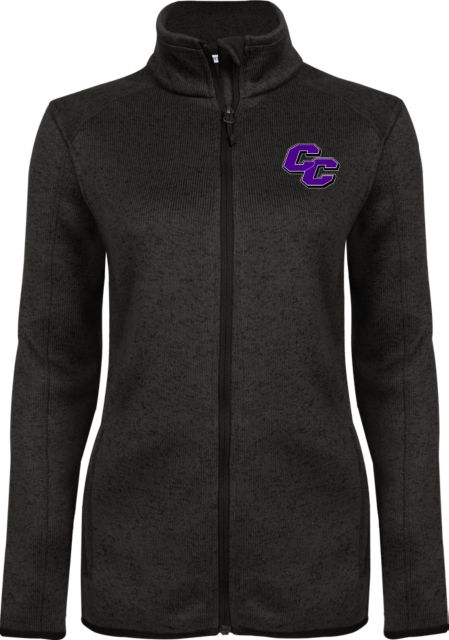 Curry College Womens Heather Fleece Jacket Curry College Primary Athletic Mark - ONLINE ONLY