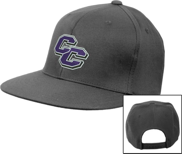 Curry College Flat Bill Snapback Hat Curry College Primary Athletic Mark - ONLINE ONLY