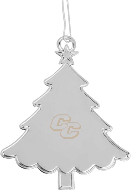 Curry College Tree Ornament Curry College Primary Athletic Mark  Engraved - ONLINE ONLY