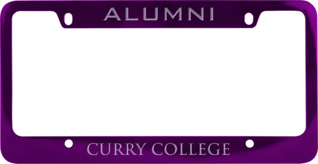 Curry College Alumni Metal License Plate Frame Alumni - ONLINE ONLY