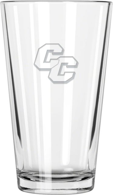 Curry College Libbey Pint Glass 16oz CC  Engraved - ONLINE ONLY