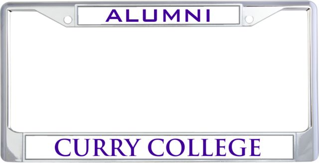 Curry College Alumni Metal License Plate Frame in Alumni - ONLINE ONLY