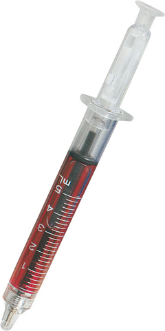 LIQUID RED SYRINGE PEN