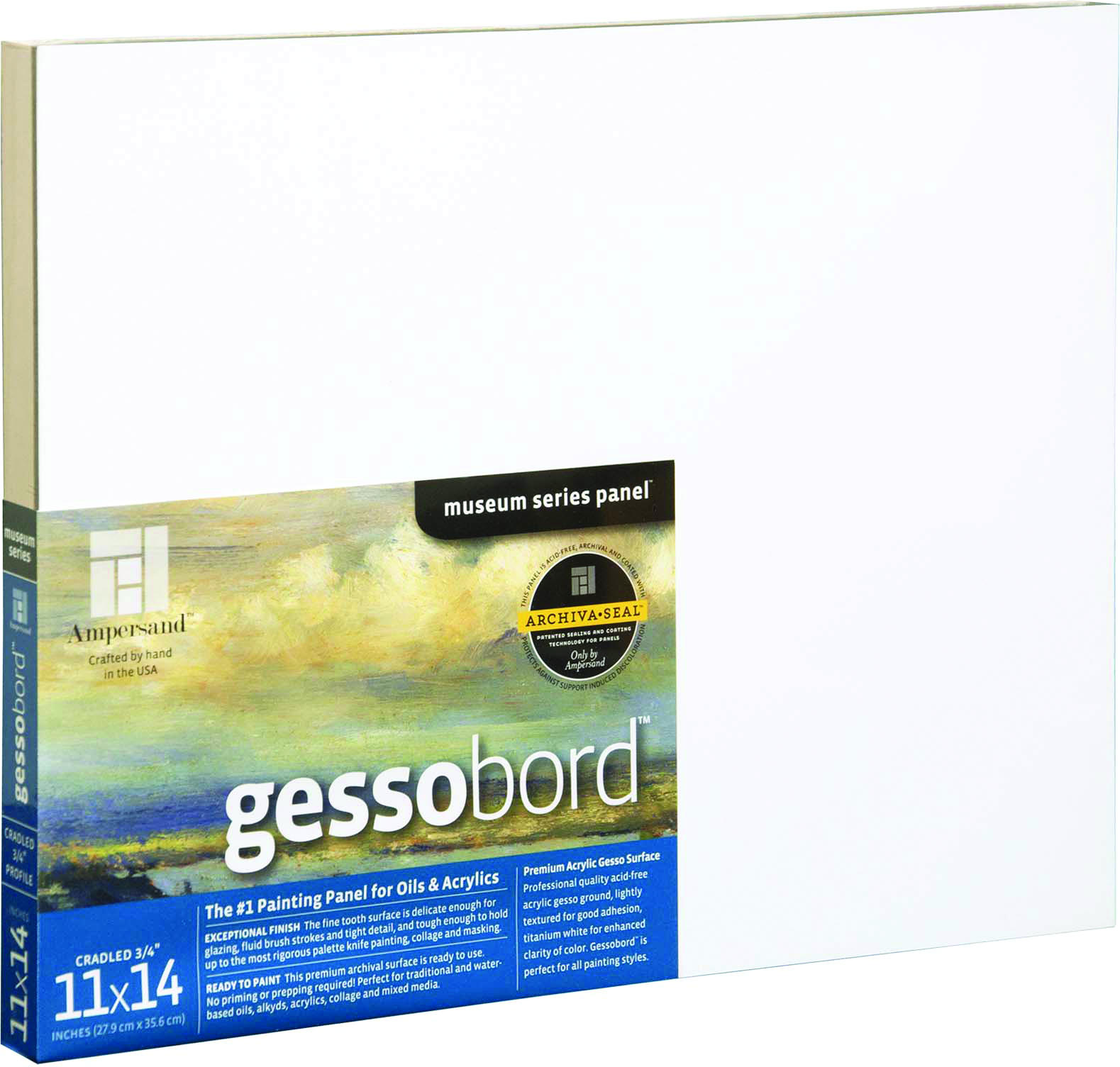 GESSOBORD 11X14 3/4IN CRADLED