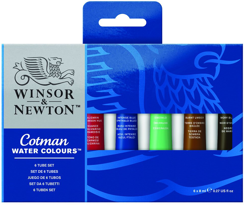 COTMAN WATERCOLOR 6 TUBE SET
