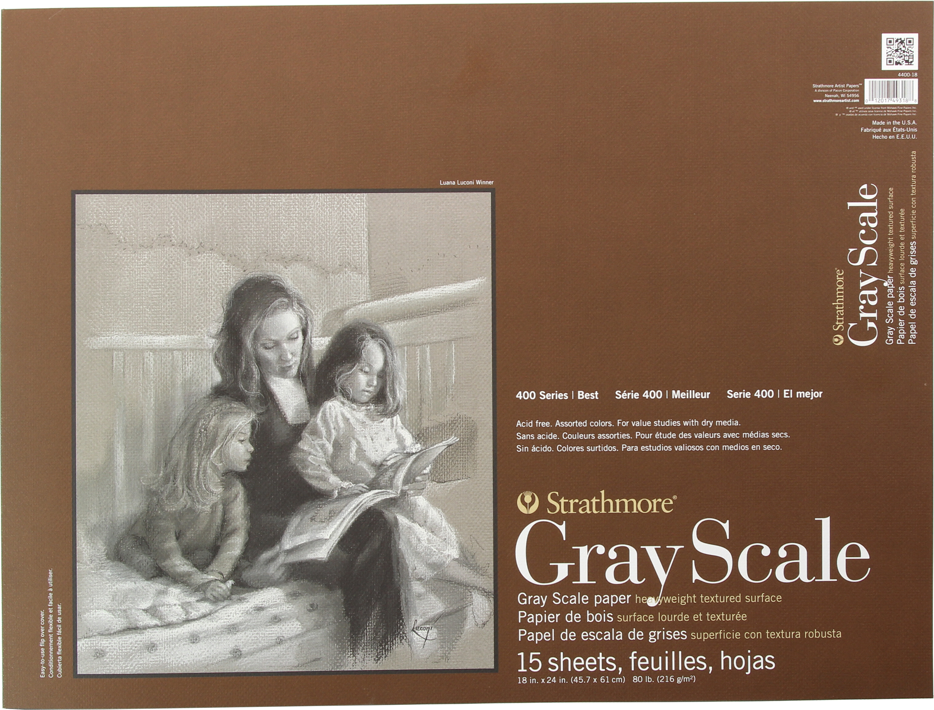 80# GRAY SCALE PAD 15 SHEETS