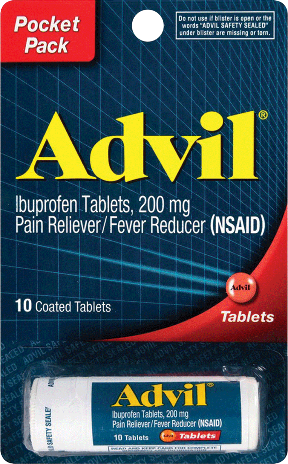 ADVIL 10CT CAPLET IB