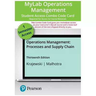 MyLab Operations Management with Pearson eText + Print Combo Access Code for Operations Management