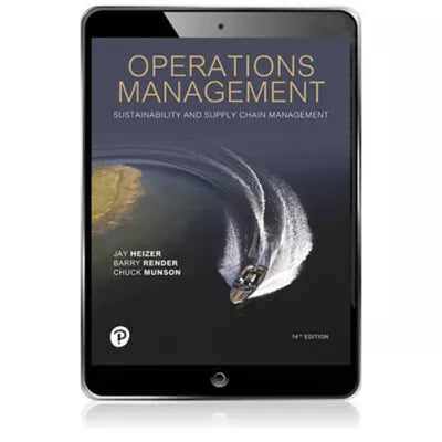 Pearson eText Operations Management: Sustainability and Supply Chain Management -- Instant Access