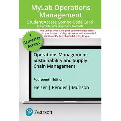 MyLab Operations Management with Pearson eText + Print Combo Access Code for Operations Management