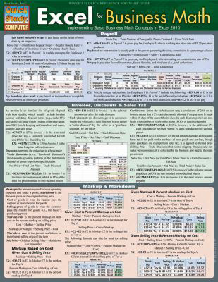 Excel for Business Math : Implementing Basic Business Math Concepts in Excel 2010