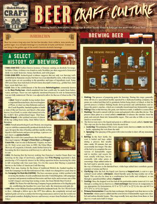 Beer - Craft & Culture : Quickstudy Laminated Reference Guide to Brewing, Ingredients, Styles & More (Edition 2)