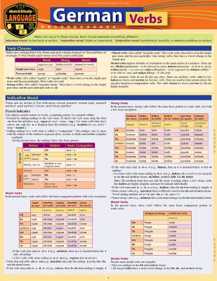 German Verbs : A Quickstudy Language Reference Guide