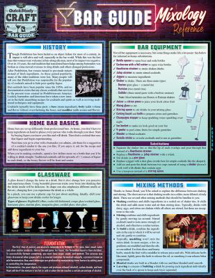 Bar Guide - A Mixology Reference : Quickstudy Laminated Guide (Edition 2)