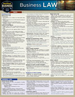 Business Law : A Quickstudy Laminated Reference Guide (Edition 2)