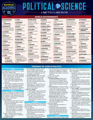 Political Science : A Quickstudy Laminated Reference Guide (Edition 2)