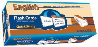 English Flash Cards (1000 Cards) : A Quickstudy Reference Tool, by Barcharts Publishing Inc