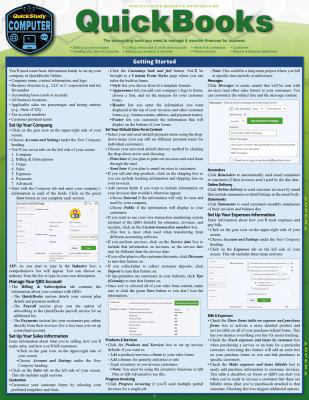 QuickBooks : A Quickstudy Laminated Reference Guide (Edition 2)