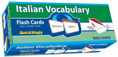 Italian Vocabulary Flash Cards : a QuickStudy reference tool (Cards)