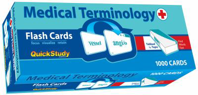 Medical Terminology Flash Cards (1000 Cards) : A Quickstudy Reference Tool, by Corinne Linton