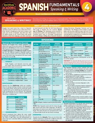 Spanish Fundamentals 4 - Speaking & Writing