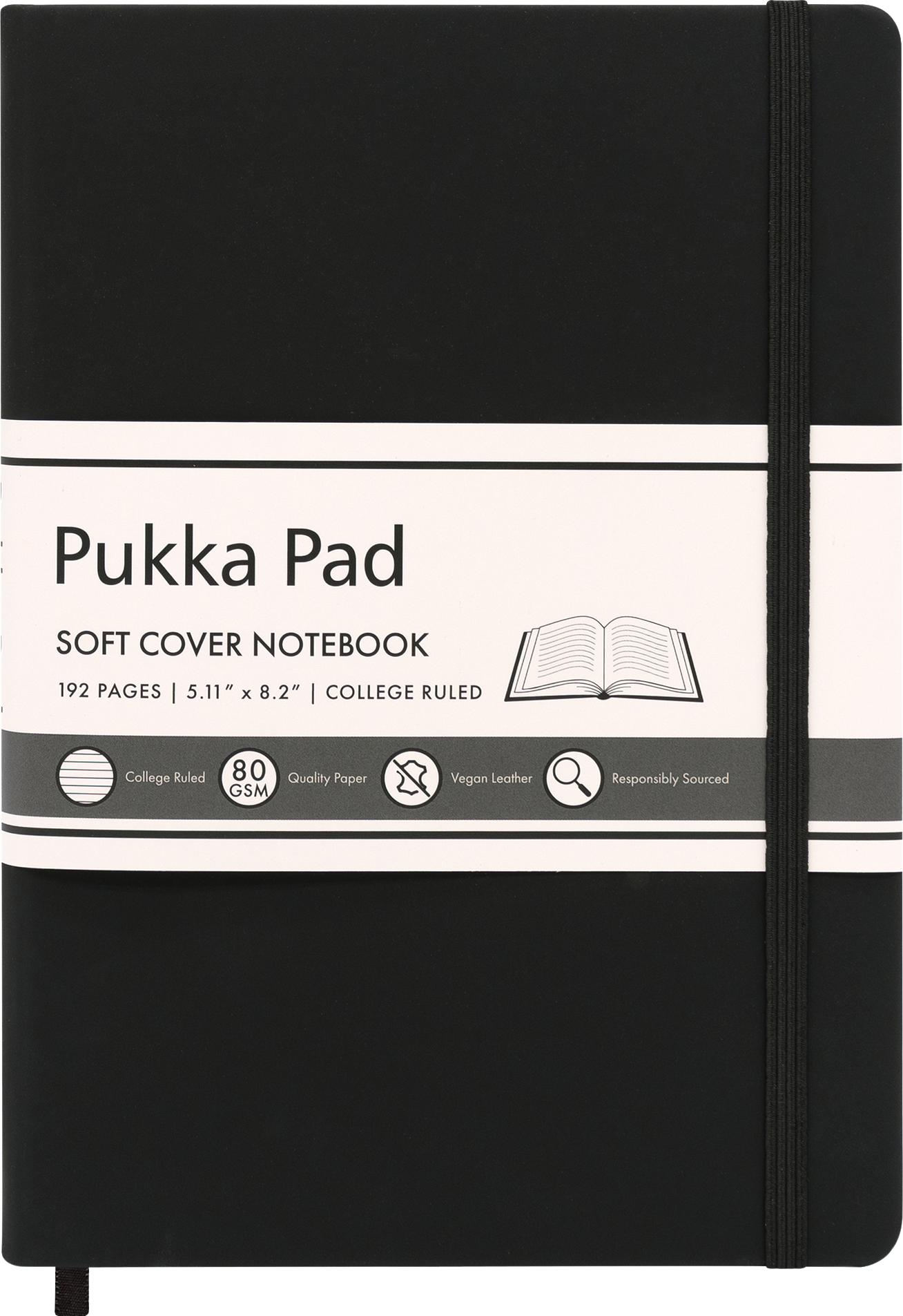 Pukka A5 Notebook 8.2x5.11 Blk 3Pk