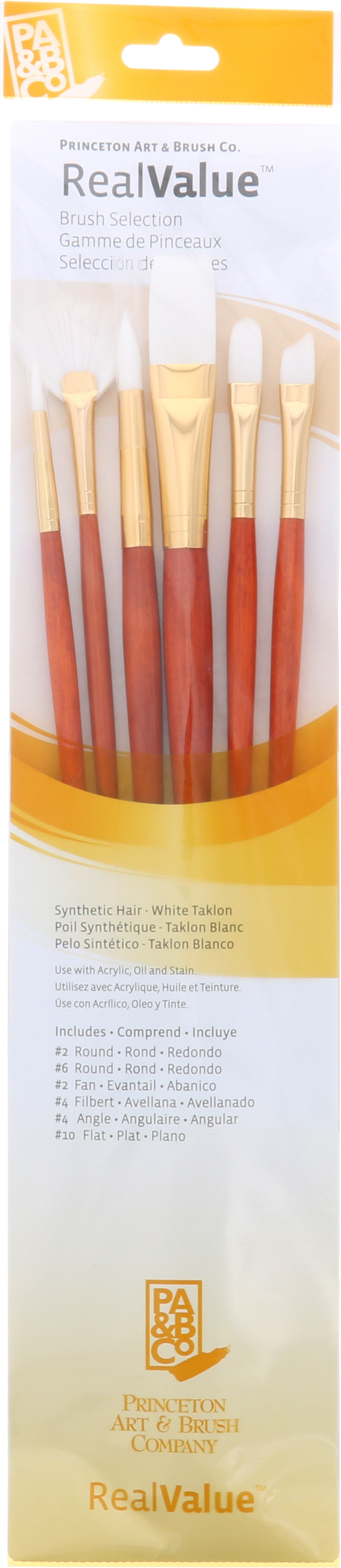 BRUSH WHITE TAKLON VALUE 6 PACK