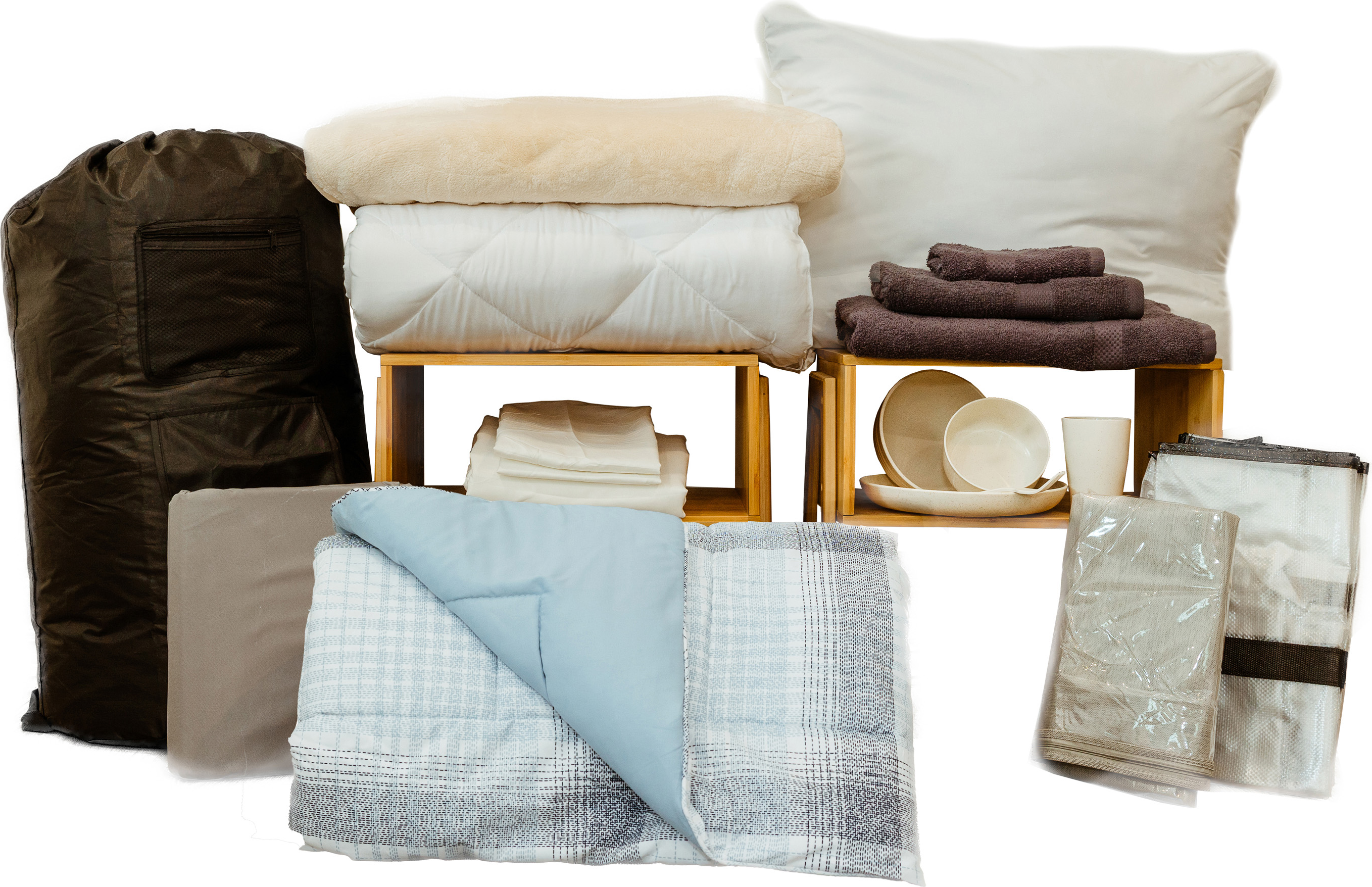 DLX BEDDING BUNDLE BLU PL SET2