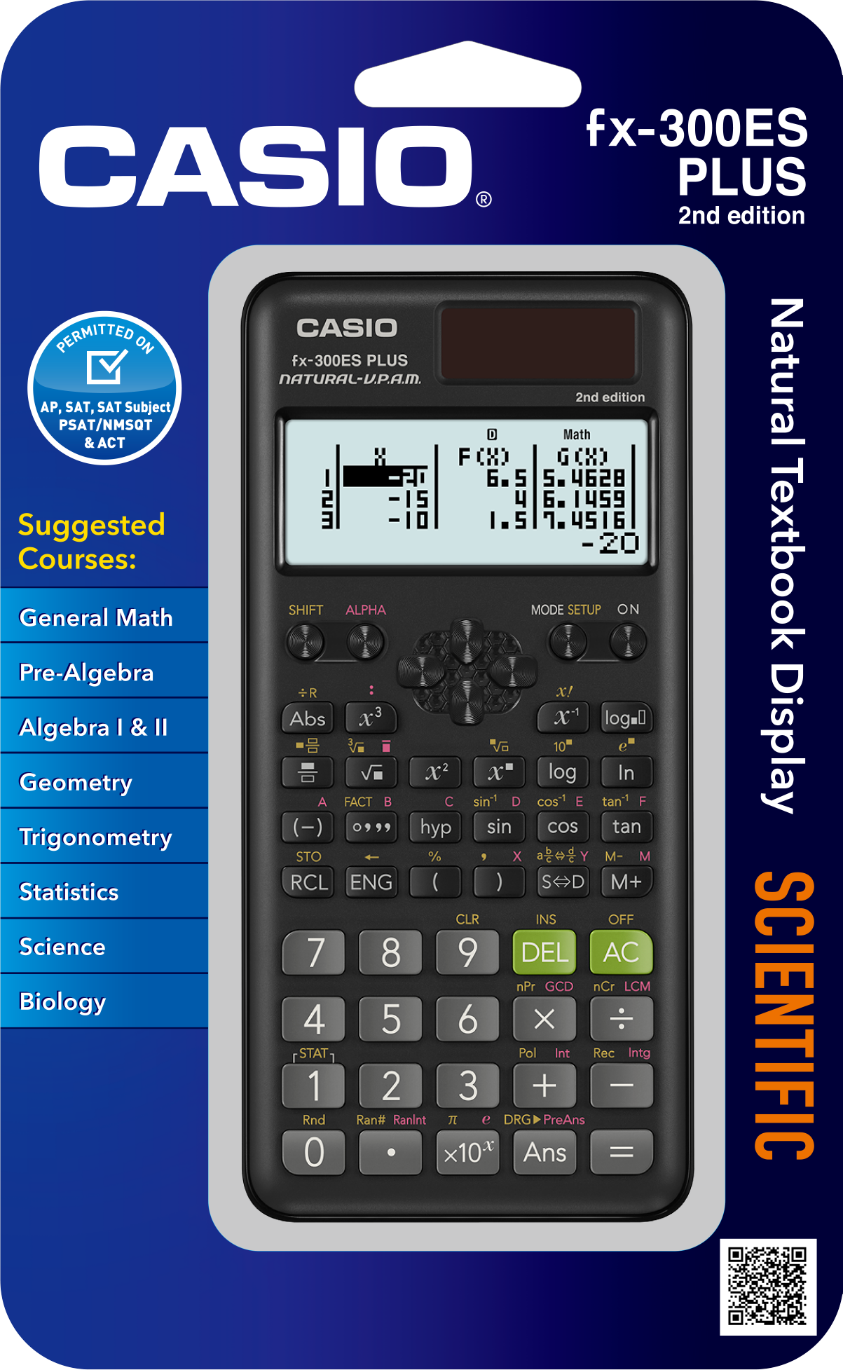 CALCULATOR SCIEN/FRAC FX300ESPLUS