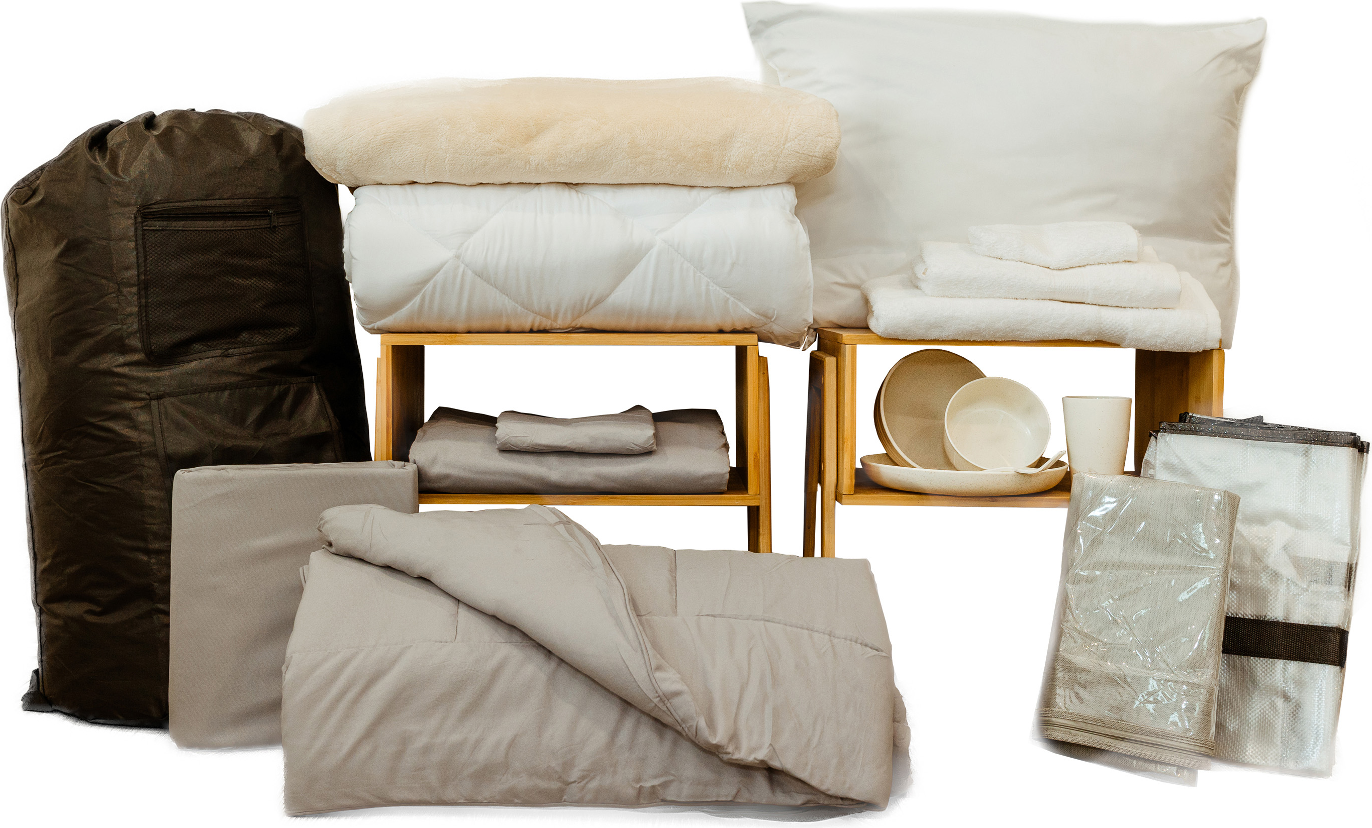 DLX BEDDING BUNDLE-GRY SET2