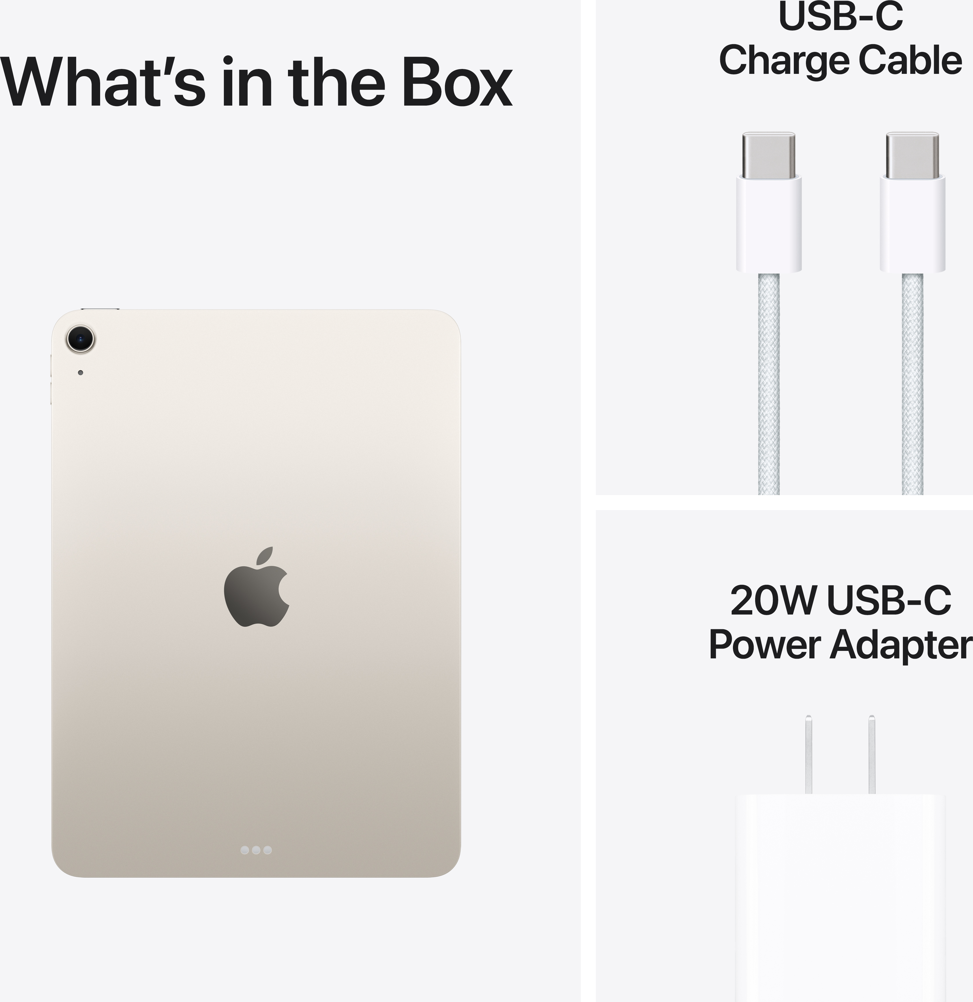 Apple 13-inch iPad Air M4 Chip Wi-Fi - Starlight