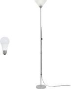 Simple Designs 70" 1 Light Stick Torchiere Floor Lamp with LED Bulb