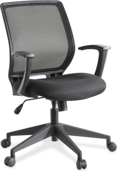 CHAIR BLACK EXEC MIDBACK LLR